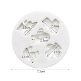 Molde Silicona Medios de Transporte Mini